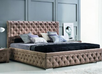 A luxurious Chesterfield bed in an elegant contemporary style